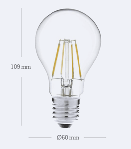 LED Birne Filament E27 (220-240V) 2W 4W 8W 9W